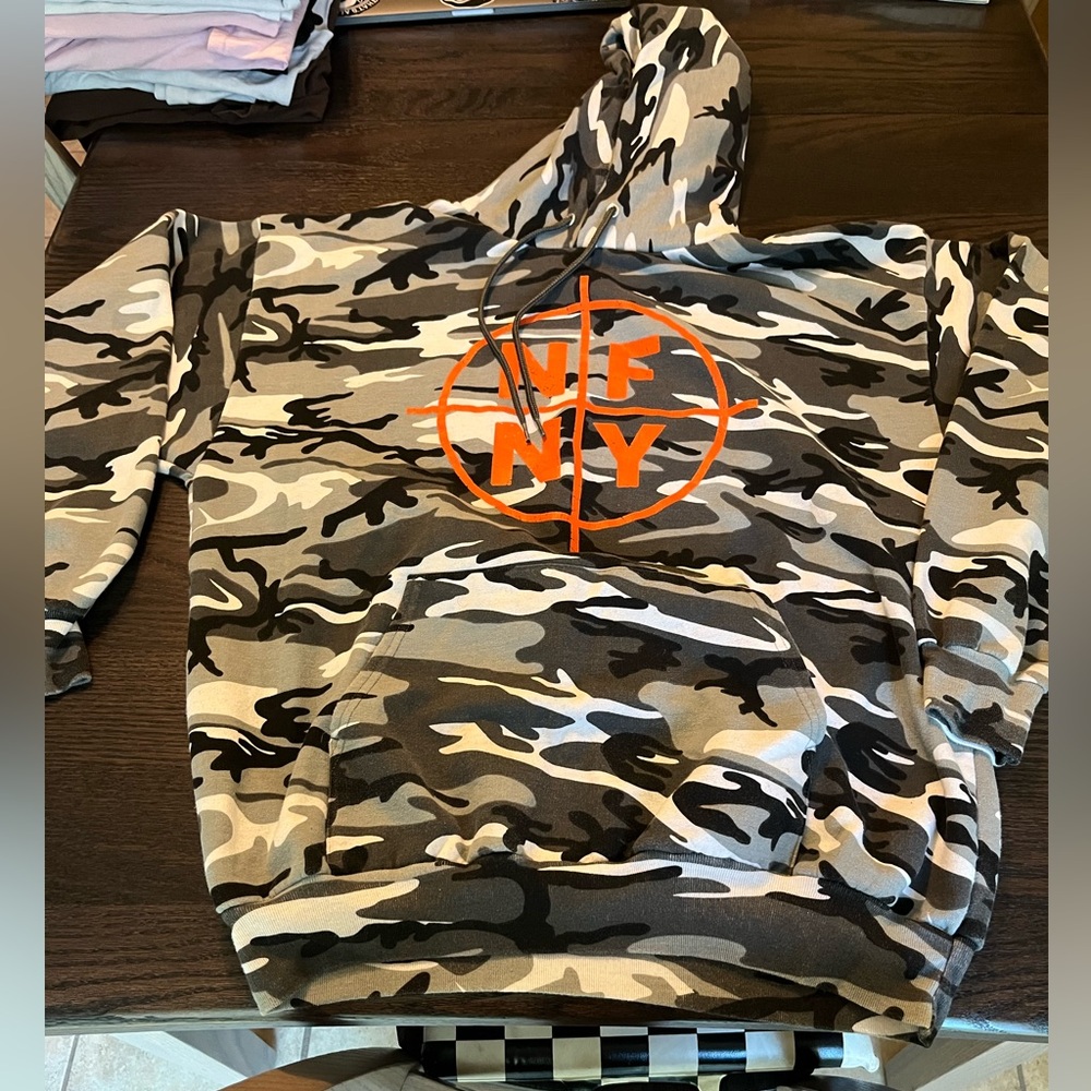 Black and Grey Camo Niagara Falls Hoodie.